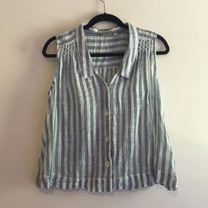 Blue & White Striped Tank!